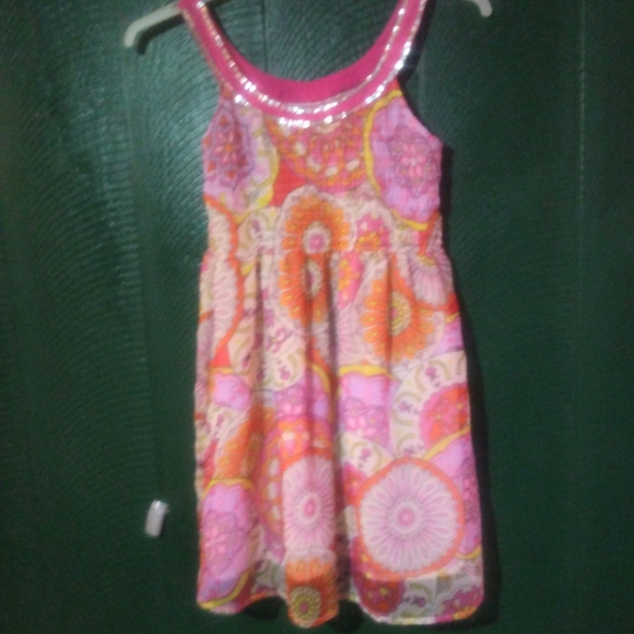 *** Pink Sleeveless Sheer Cover-Up Dress - Picture 1 of 9